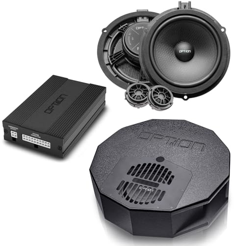 Option DSP-Soundsystem V2 kompatibel mit Ford Kuga 3 (Vor-Facelift, Baujahr 2020-2024, mit Sync3 Radio, Keine Hybrid-Modelle) - 100% Plug & Play mit DSP-Verstärker, Subwoofer & Lautsprecher
