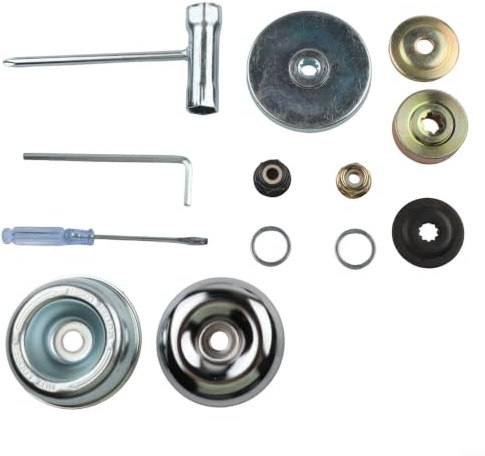 Kit adaptador de repuesto para cabezales de cortacésped de metal robusto, apto para cortadores de cepillo y otros equipos de jardín