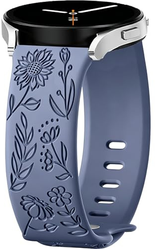 20mm Ersättningsband för Garmin Vivoactive 6/5/3,Vivomove 3/Sport/Style/Luxe/Trend/HR,D2 Air X10/Bounce 2, Sport Armband Klockarmband, Silikon Ersättningsrem