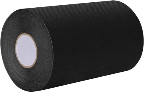 vidaXL Ruban adhésif pour gazon artificiel Noir 15 cm x 20 m