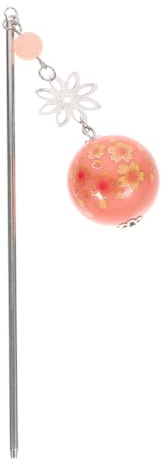 Abaodam Fourche à Cheveux en Acrylique et Alliage de Zinc Style Japonerie Accessoires pour Cheveux de Fleur de Cerisier Rose, pour Party et Cosplay