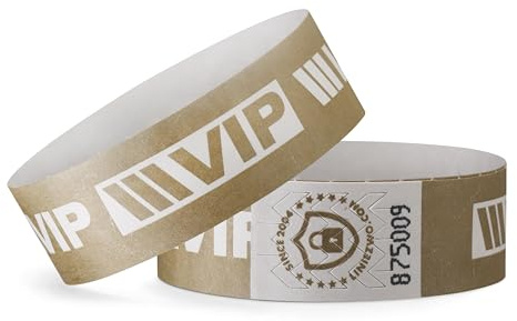 linie zwo ®, 100 Stück Einlassbänder 19 x 254 mm - VIP, Gold