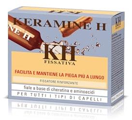 Keramine H Fiala Fissativa, Fissatore rinforzante, Per tutti i tipi di capelli, 10 x 6 ml, Confezione da 3