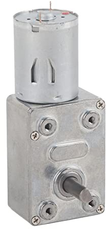 Motoriduttore DC 12V Riduzione Reversibile motore elettrico CW/CCW Motoriduttore a vite senza fine reversibile ad alta coppia 5/6/20/40/62RPM (62RPM)
