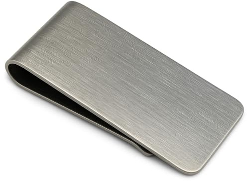 FA.WESSEL Geldscheinklammer Edelstahl. Edel und elegant für Männer mit Stil und Klasse | Geldklammer | Money Clip | Geldclip