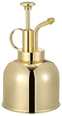 Cabilock 300ml Kleine Edelstahl Gießkanne Blumen Sprühflasche Blumensprüher Top Pumpe Pflanzensprüher Handsprüher Wassersprühflasche für Zimmerpflanzen Garten Pflanzen Indoor Outdoor