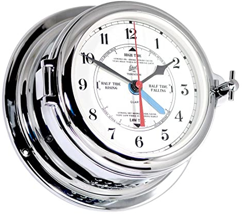 Delite 453cia Schatz Midi Tide Ship Clock 155 mm x 68 mm