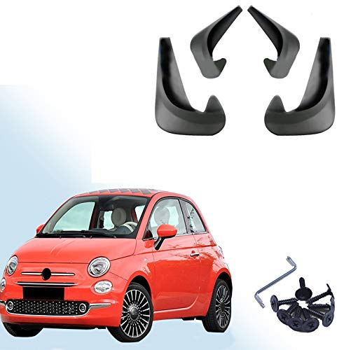 CarWorld per Fiat 500 500x Bravo Punto Linea Palio Panda, per Dodge Neon, 4 Pezzi Universali Paraspruzzi Paraspruzzi Paraspruzzi Parafanghi Anteriore Posteriore
