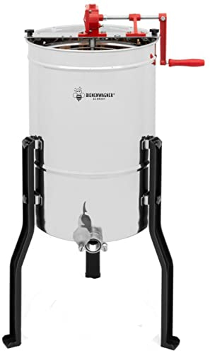 Bienenwagner Diagonal Tangential Honigschleuder 4 Waben Zander Deutsch Normal DNM Dadant Langstroth mit oder ohne Motor (Handbetrieb)