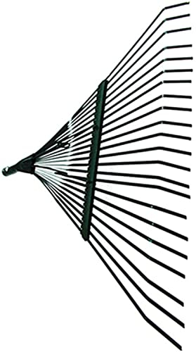Mini -Garten -Rechen, tragbarer Handblatt -Rechen, 22 Zinken Rasen Rake, Unkraut Rake mit Holzgriff, Gartenarbeit, Anbau, Lockern von Boden