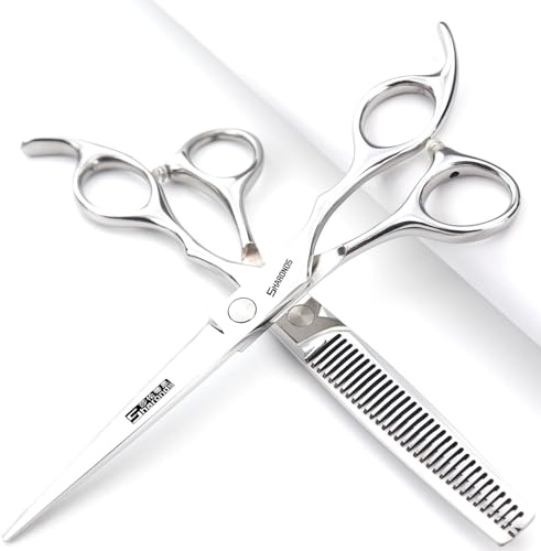 6/6.5 Zoll Professionelle Haarschere Friseur，Schere (6.5-Zoll 2Stück) | 440C, Edelstahl