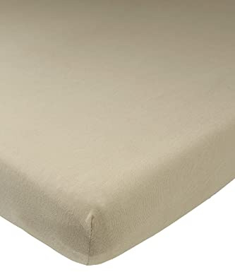 Meyco Spannbettlaken Kinderbett 70x140/150cm Jersey Spannlaken Taupe | 100 % Baumwolle - Oeko Tex zertifiziert - Spannbetttuch - Rundum-Gummizug - atmungsaktiv & hautfreundlich