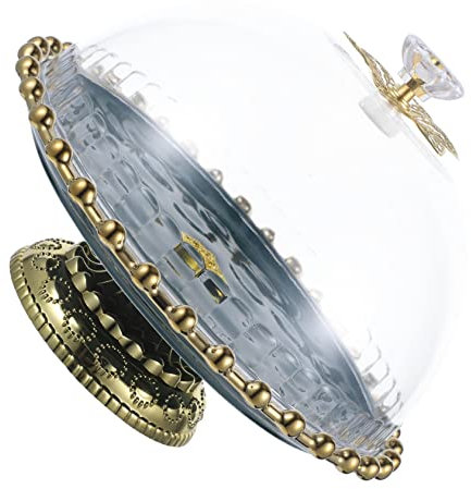 jojofuny Plateau à Gâteaux Haut Avec Couvercle Céramique Présentoir à Desserts Et Fruits