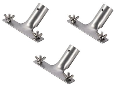 Stielhalterung 24 mm Ø für Flächenrakel zur Selbstmontage vorgebohrt | Verbindet das Flächenrakel mit einem Stiel von 24 mm Durchmesser - für bequemes Arbeiten im Stehen und mehr Reichweite