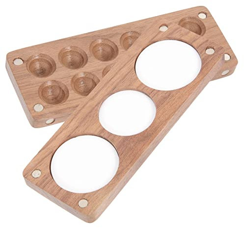 STOBOK Holz Aquarellpalette Mini Reisen Leere Holz Malpalette Farbwanne Felder Zum Mischen Und Malen