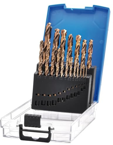 Draper 19pcs Expert HSSE M35 Cobalt Drill Bit Set - 08964 - for Alloy Steel, Titanium Alloys, Stainless Steel, Hardened Steel, Cast Iron and Carbon Steel