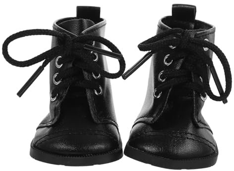 UPKOCH Miniatur-puppenstiefel Aus Pu Puppen Mini-schuhornamente Dekorative Puppenschuhe Passend Für Spielpuppen