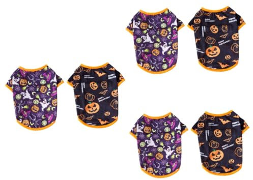 BESPORTBLE 6stücke Teiliges Halloween Kostüm Für Haustiere Lustige Baumwollkleidung Mit Hexenhut Und Kürbiskopf Für Kleine Hunde Und Katzen Für Partys Und Fotoshootings