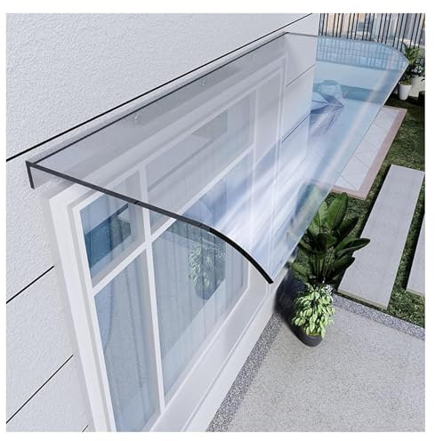 Transparente Polycarbonat-Fenstertürmarkise für Veranda, 3,5 mm dick, für Sonnenschutz und Regenschutz, 40 x 120 cm