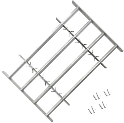 qohoio Grate per Finestre Regolabili 4 Barre Trasversali 500-650 mm,Articoli di ferramenta,Materiali da Costruzione,Finestre-141385