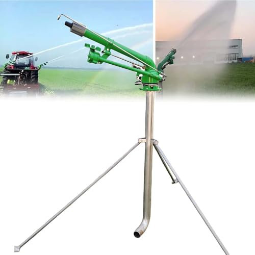 Aspersor De Riego Agrícola Sobre Base De Trípode, Aspersor De área Grande Ajustable De 360°, Aspersor De Césped De 2, Para Tierras De Cultivo, Granjas, Eliminación De Polvo Industrial