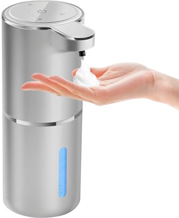Seifenspender Automatisch, USB Wiederaufladbar, 380ml Elektrischer Seifenspender mit Sensor Infrarot, Automatischer Seifenspender Wandmontage, IPX5 Wasserdicht für Küchen,Bad