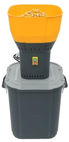 RjcdOPL Moulin à Céréales Électrique Agricole 1300W, Réservoir 45L, avec 5 Tamis, 400 kg/H, pour Blé, Orge, Maïs, Épices