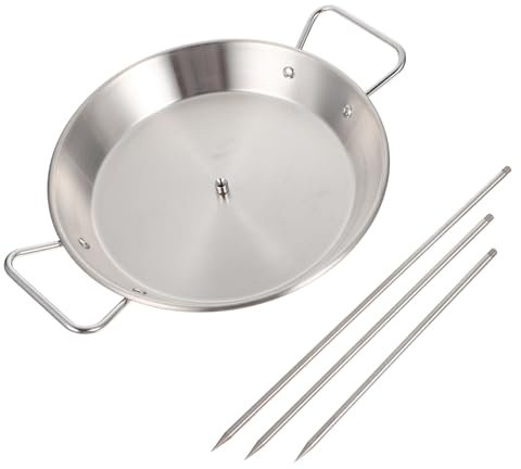 Abaodam Spiedo Verticale Staccabile per Carne da Barbecue all Aperto in Acciaio Inossidabile per Piccoli Tacchini e Pollame
