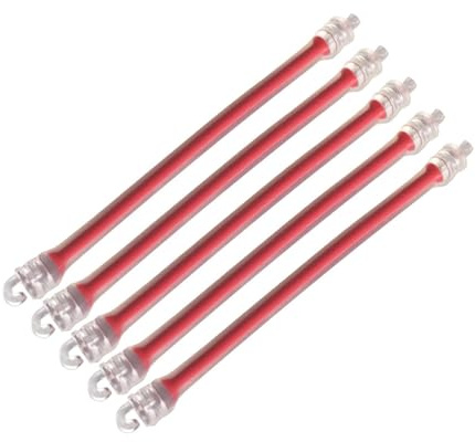 Pegciuho Set di 5 Smorzatori in Silicone per Racchette da Tennis, Ideali per I Giocatori, Rosso