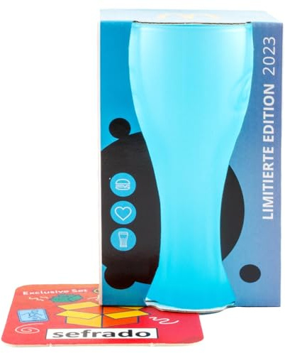 sefrado Bundle Exclusiver Untersetzer kompatibel mit 1 x Cola Glas Neon Aqua McDonalds 2023 - Sammel Gläser