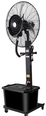 Portable Misting Fan 42L, 3-Speed Outdoor Spray Fan with Timer, Ideal for Patios and Large Spaces, 22in Industrial Cooling Floor Fan