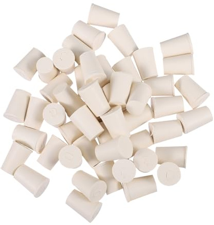 GALPADA 50pièces Bouchons Étanchéité Caoutchouc pour Tubes à Essai Bouchons Coniques pour Flacons De Laboratoire Lot