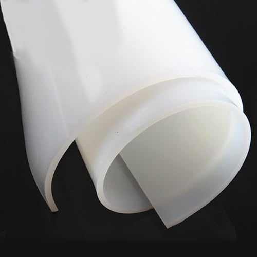 Silikonplatte, 3 mm Silikongummistreifenrolle, 4 x 4/8 8/12 12 Zoll, hochtemperaturbeständig, geruchlos, dünne, 1 Stück (12 Zoll)(4 * 4 inch)