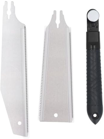 Kleines Handsägen-Set, SK5-Stahlklinge, Silikongriff, Baumsäge für Holzbearbeitung, Tischler, Bildhauer