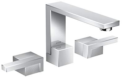 Hansgrohe 3-Loch Waschtischarmatur Axor Edge Diamantschliff chrom, 46051000