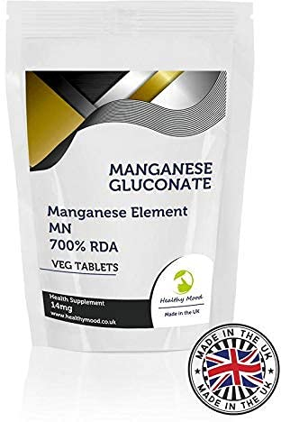 Manganese Gluconate 122mg 90 Tablets Manganese Element 14mg Health Supplements Nutrition - Healthy Mood