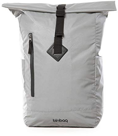 Blnbag M9, cykel ryggsäck ljus, rolltop messenger ryggsäck reflekterande, rollup daypack sportryggsäck skolryggsäck, reflekterande ryggsäck, unisex, 23 liter, Grey
