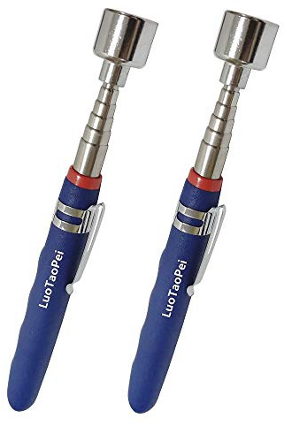 20lb.Telescoping Magnet Stick,Magnetic Pickup Tool, Gadget for Men Tool Telescoping Magnet Stick,Gifts for Men for Auto Repairer Carpentry etc.Extend up to 30. Small Metal Extends Tools. (2PCS)