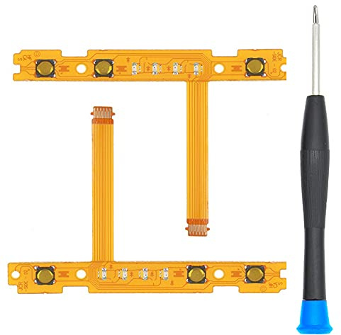 MMOBIEL 2 Câbles ruban flexible et bouton SL et SR compatible avec la manette Joy-Con de la Nintendo Switch Inclus tournevis cruciforme