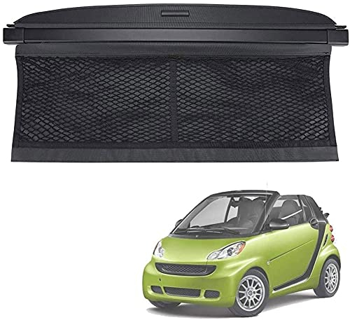 Ausziehbar Kofferraum Schutz Abdeckung Laderaumabdeckung FüR Smart 451 Fortwo 2007-2014, Auto Cargo Cover Ersatz Rollo Decke ReißFest Kofferraumklappen Interieurleisten ZubehöR