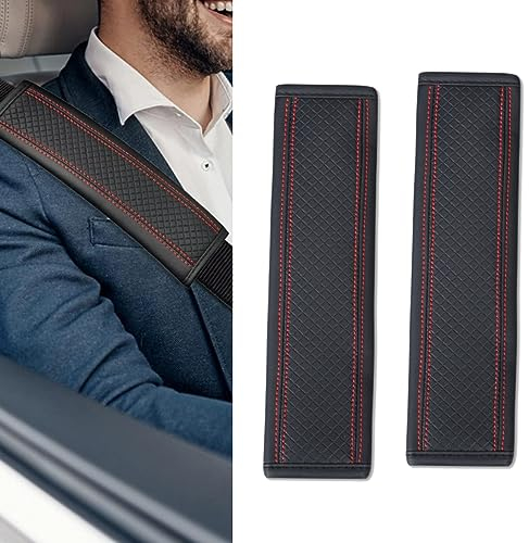 2 Stück Gurtpolster Auto, Auto Sicherheitsgurt Schulterpolster Gürtelkissen Schutzkissen, Schoner Polster Gurt Schulterpolster Schulterschoner Sitzgurt im Auto für Sitzgurt im Auto