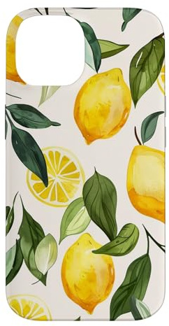 Muster Kunst Zitrone Obst Vintage Hülle für iPhone 14