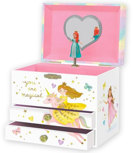 Giggle & Honey® Musical Princess Jewellery Box for Girls - Childrens Music Box, Princess Gifts for Girls, Princess Toys