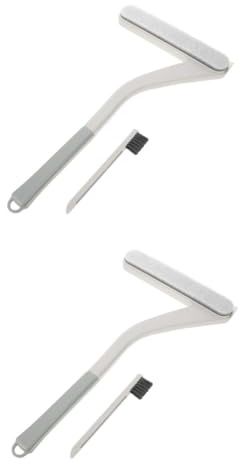 Lurrose 2 Juegos limpiaparabrisas pequeño escobilla de Goma húmedo Interior baño Cepillo de Ducha Escobilla de Ducha Limpiador de Puertas de Vidrio Limpiador de escobillas de Ventana