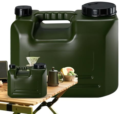 Récipient d'eau de camping, récipient d'eau avec robinet | Tanteur de la cruche de rangement en eau en plein air,10/15L Grande cruche avec robinet, pas d'équipement de survie à godet de rangement de f