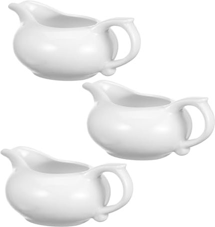 GALPADA 3pieza Jarra Espumadora De Leche Blanca Multifuncional Unidades Para Café Té y Postres