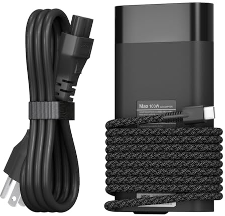 YURCIPWE 100W USB C Charger Compatible with HP Pavilion Plus 14-ew1010nr 14-ew1000 14z-ey，Spectre x360 16-aa0047nr， ZBook Firefly 14 16 G11， Envy 17-cw1087nr 17-cw1097nr