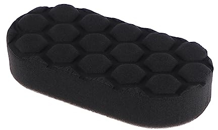 Alipis Disco de Pulido Manual con para Coche Negro Aplicador para Brillo de Neumáticos y Detallado Distribución Uniforme para Superficies de Vinilo Caucho y Texturizado