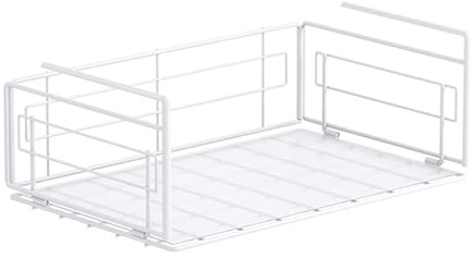 Cammeciso Panier De Rangement sous Tablette,Panier Suspendu en MéTal,Tiroir Suspendu sous éTagèRe,éConomise De l'espace,Robustes,pour Buanderie,Meuble,Salle De Bain