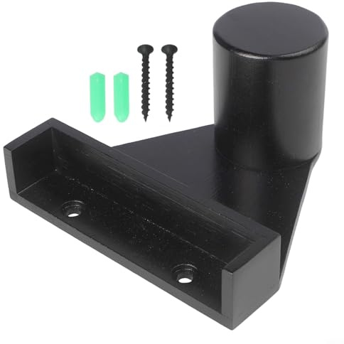Estante triangular para billar con almacenamiento de pared y soporte de tiza en madera para una cómoda colocación de equipos de billar (negro)
